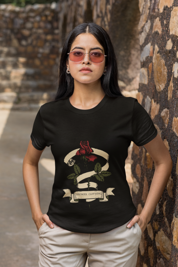 Artistic Rose With Ribbon Shirt (Women) - Image 9