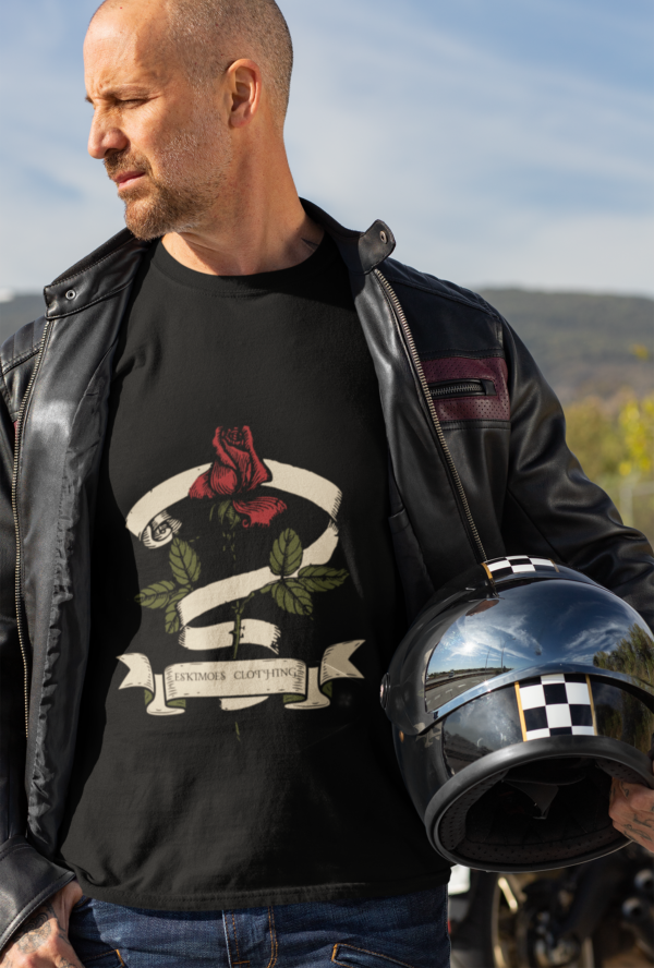 Artistic Rose With Ribbon Shirt (Men)