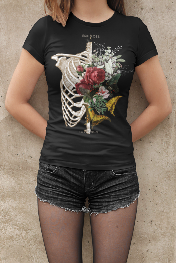 Artistic Skull Torso Shirt (Women)